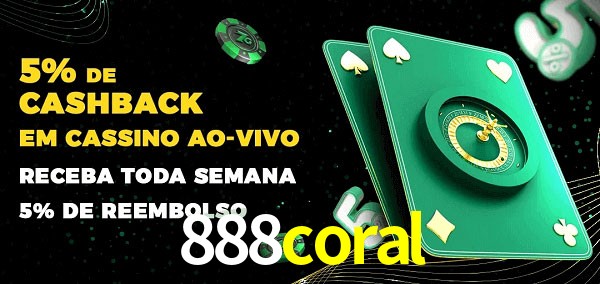 Promoções do cassino ao Vivo 888coral